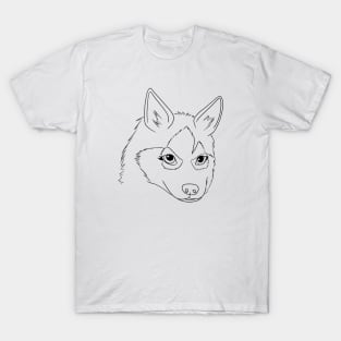 Best Siberian Husky | Cute Dog Face | wolf T-Shirt